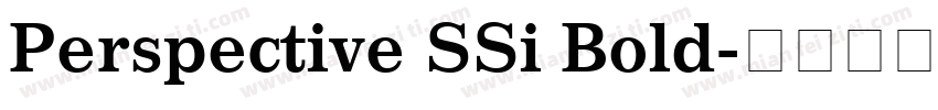 Perspective SSi Bold字体转换